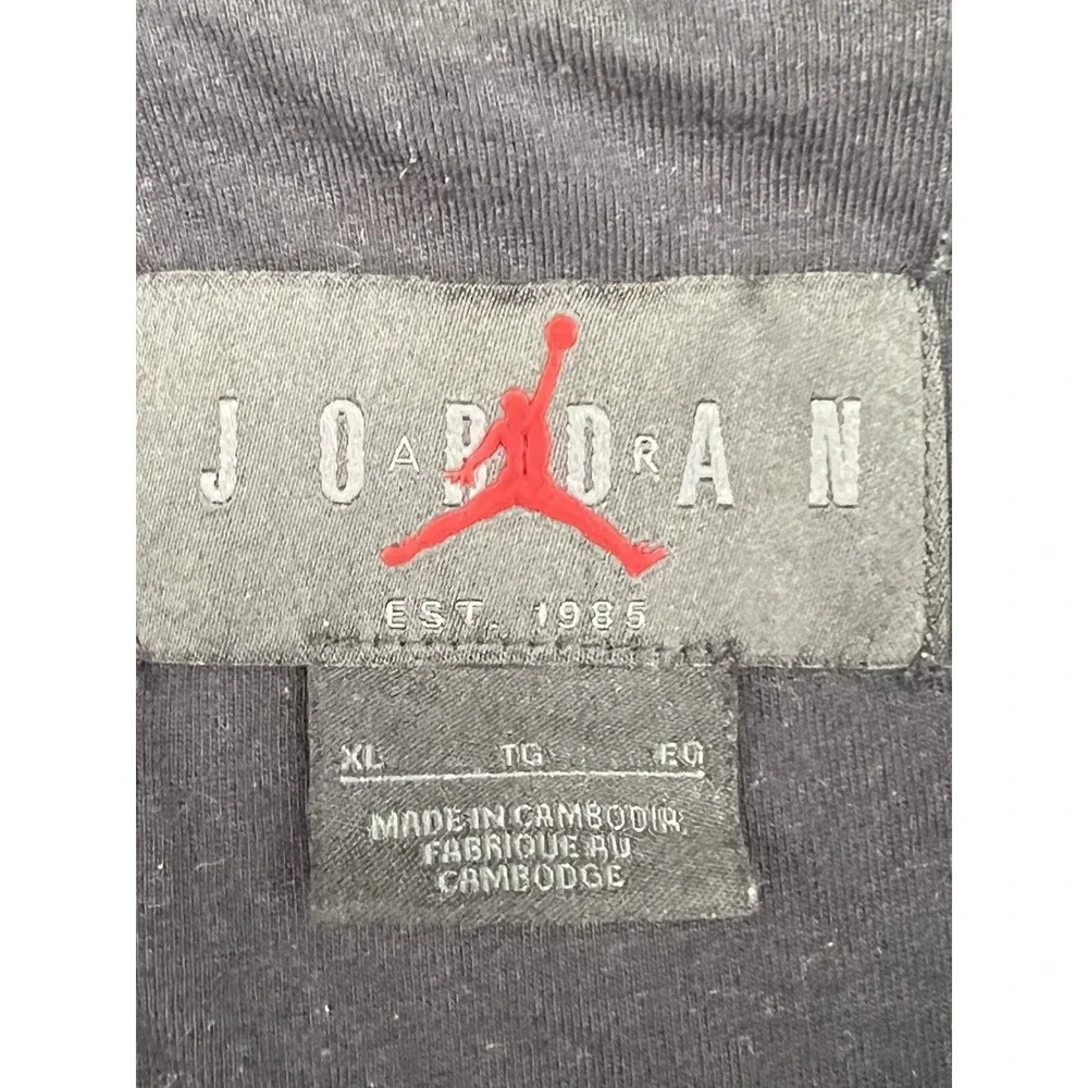 Air Jordan Essentials Men's Full Zip Winter Black Sherpa Fleece Jacket Sz XL Y2K